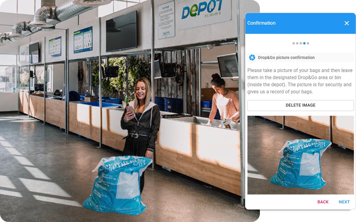 App-Only Bag Drops